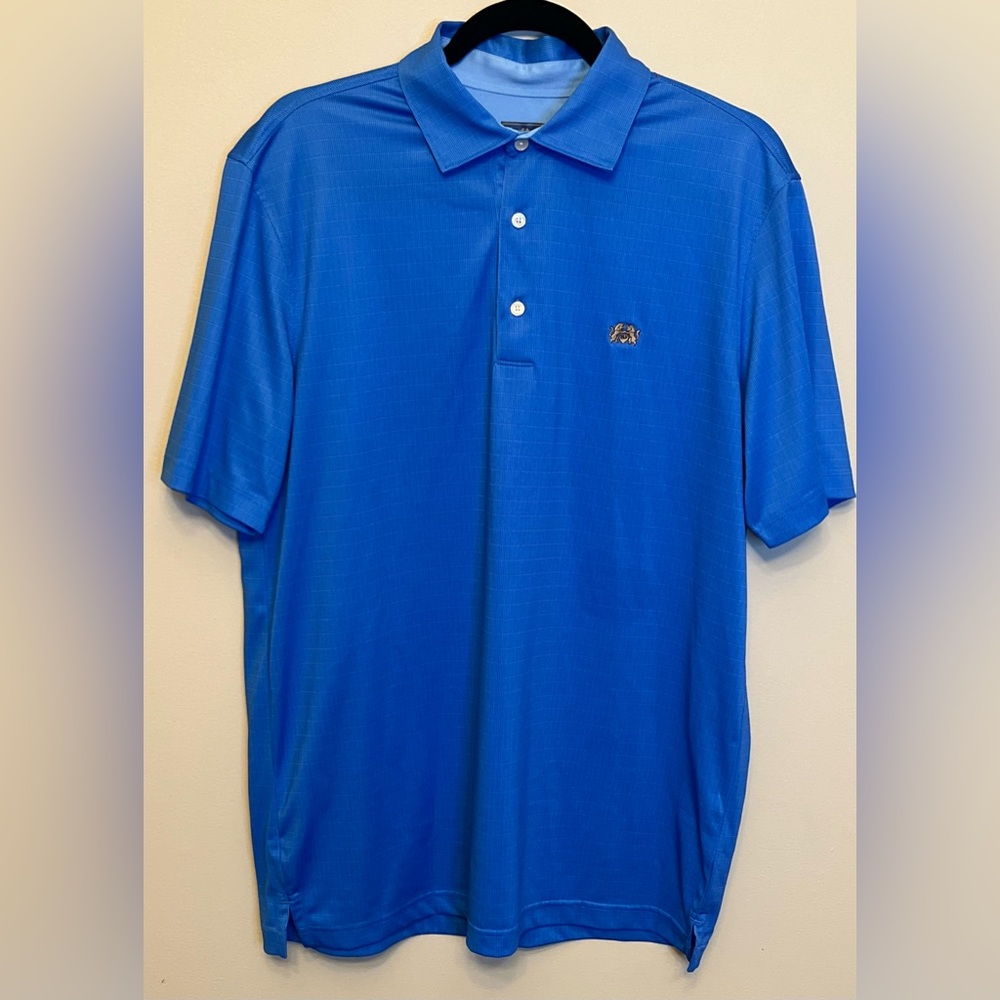 Tourney Men's Polo Gorgeous Blue Size Medium Excellent Condition